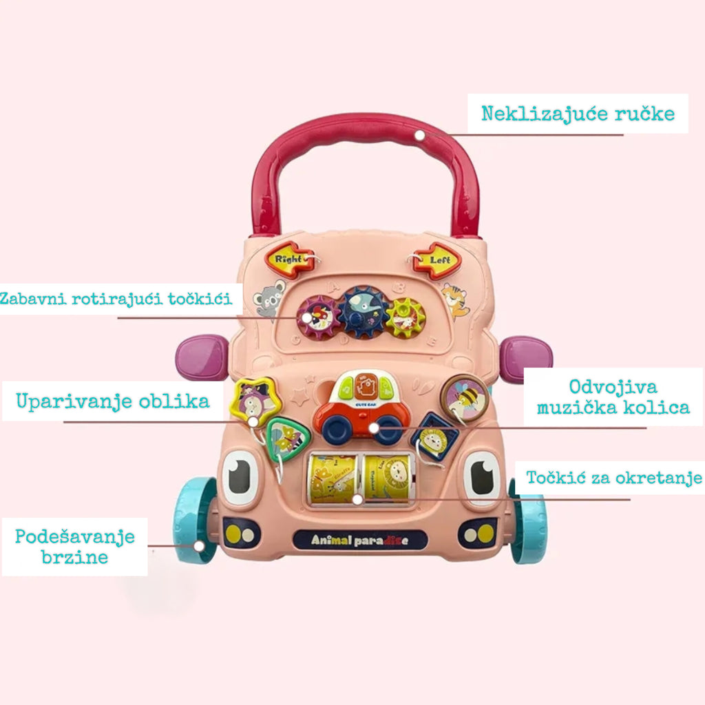 Baby Guralica za Prohodavanje | Interaktivna i Stabilna