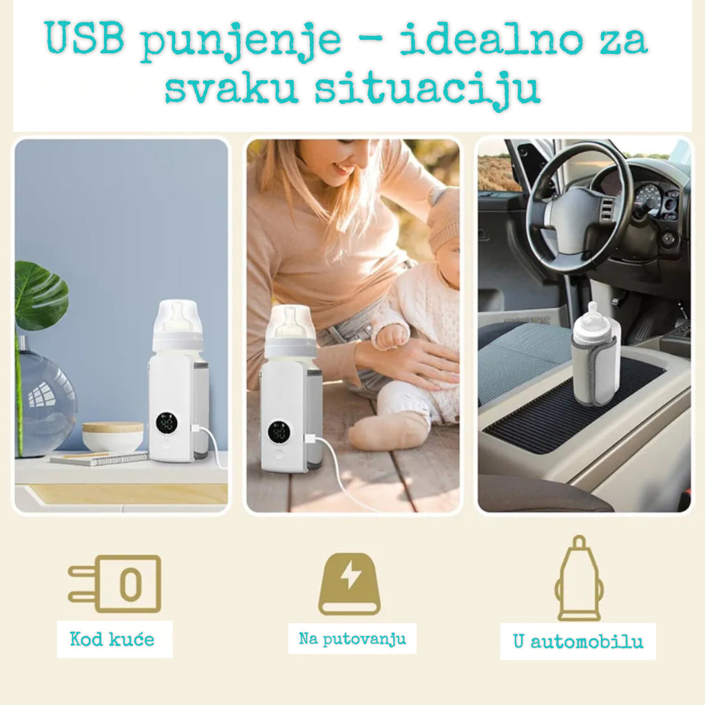 Prenosivi Grejač za Flašice