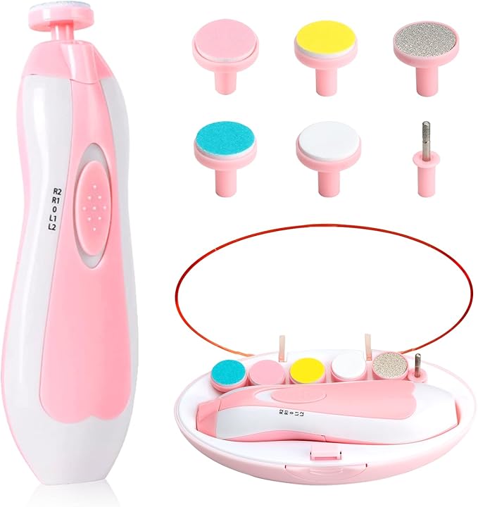 Električna Turpija za Nokte za Bebe i Decu – Bezbedna Alternativa Makazicama (6 u 1 set)